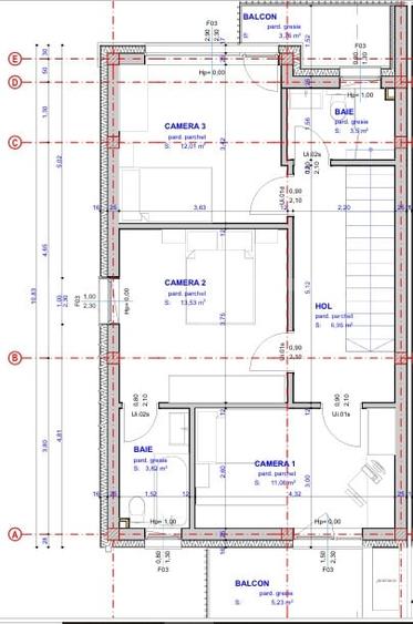 Duplex cu 4 camere cu Canalizare în Popești