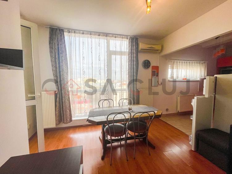 Apartament cu 2 camere semidecomandat, mobilat în Central