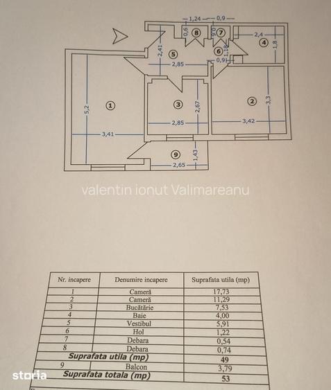 Apartament 2 Camere Rahova COD 319
