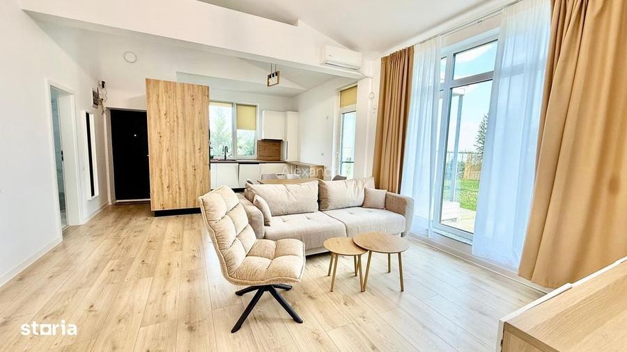 Inchiriez casa 4 cam Corbeanca, 500mp teren, cartier privat, liniste