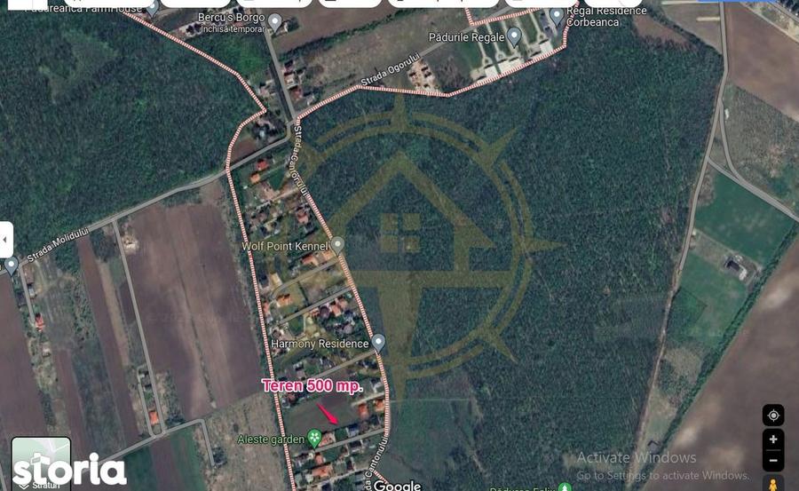 Teren de 500 mp, în Corbeanca
