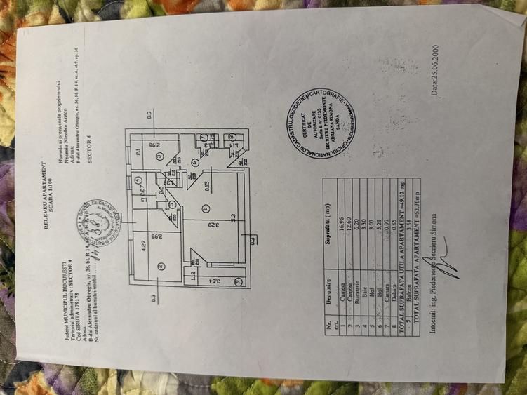 Apartament cu 2 camere decomandat în Central