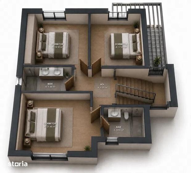 Casă cu 4 camere cu Teren 476 Mp în Cârcea