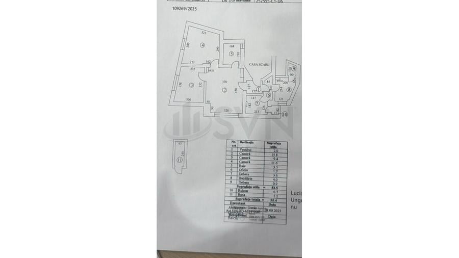 Apartament cu 3 camere decomandat, mobilat în P-ța Victoriei
