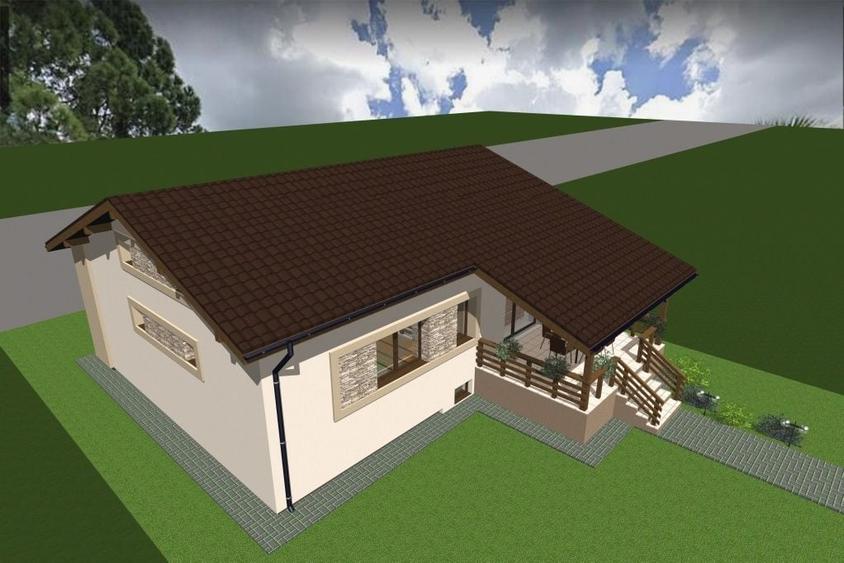 Casă cu 3 camere în Moșnița Veche