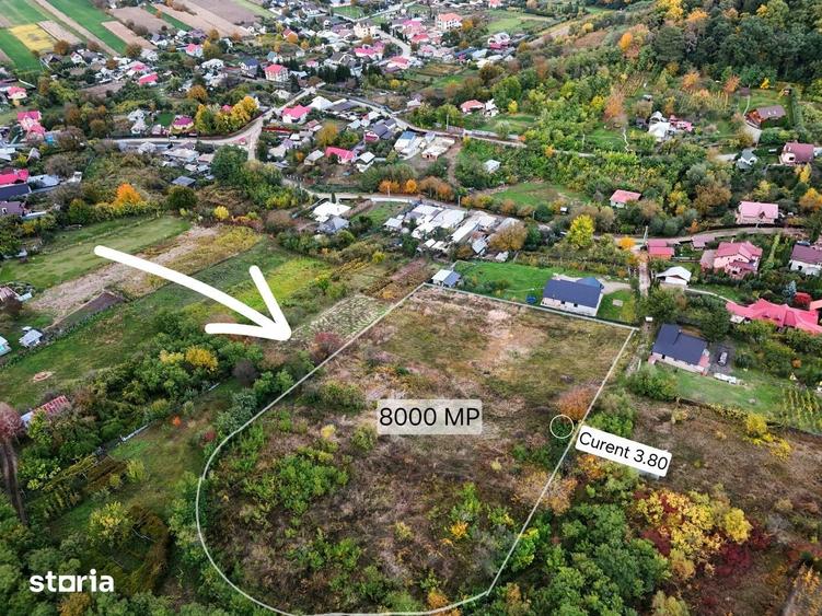 Teren de 8000 mp, în Gârleni