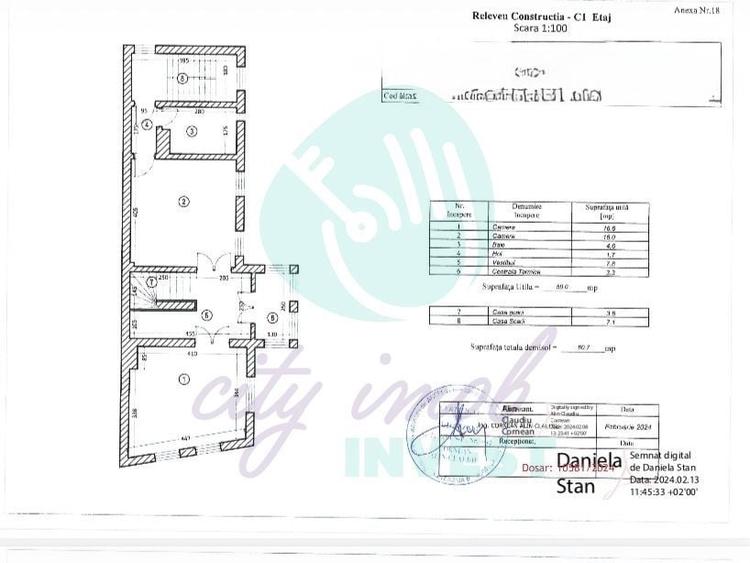 Casă individuală cu 4 camere cu Canalizare în Eminescu