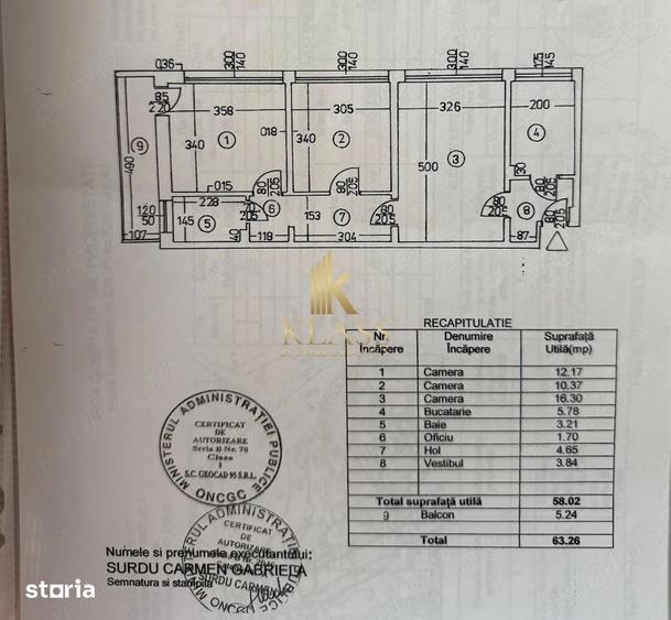 Apartament cu 3 camere decomandat în Iancului