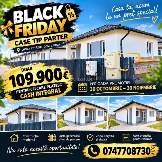 BLACK FRIDAY !!! 💛🖤 🏡 Casa ta, acum la un preț special! 109900Euro