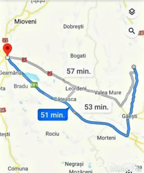 Teren de 1049 mp, în Central
