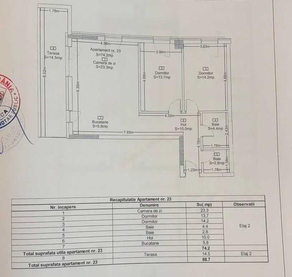 Apartament cu 3 camere decomandat în Mănăștur
