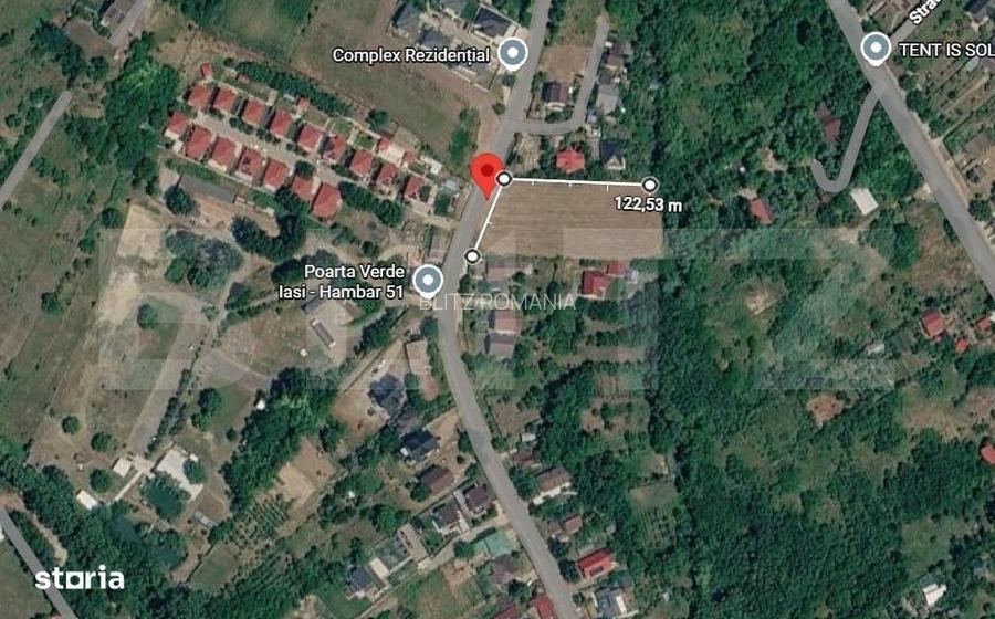 Teren intravilan, 4300 mp, zona Breazu