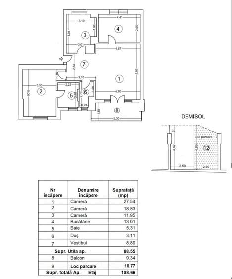 Apartament modern cu 3 camere, vedere spre lac - 5