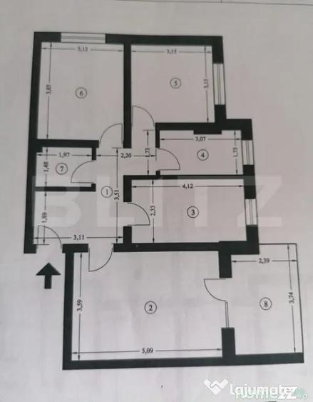 Apartament cu 3 camere decomandat în Valea Lupului