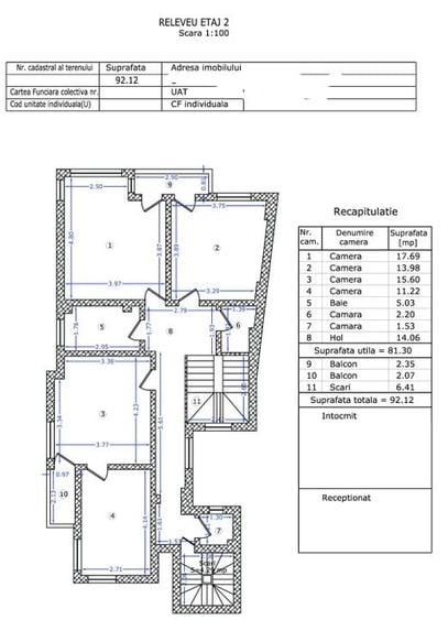 Apartament cu 5 camere decomandat în Dacia