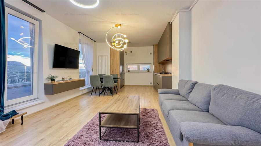 Apartament cu 3 camere decomandat, mobilat în Tractorul