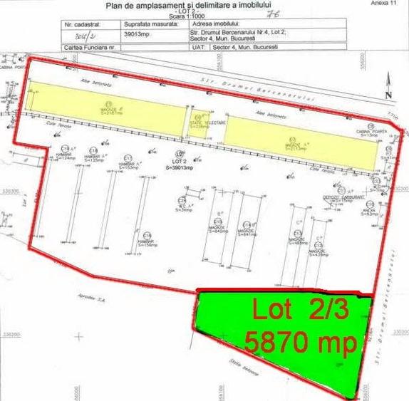 Teren Construcții intravilan de 5870 mp, în Giurgiului
