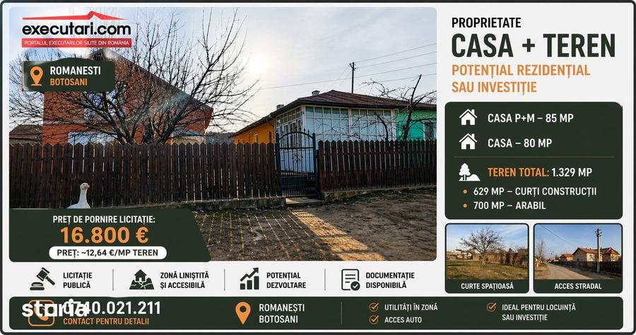 Casă cu 5 camere cu Teren 1329 Mp în Roma