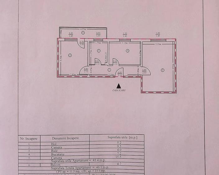 Apartament cu 2 camere decomandat în Mărăței
