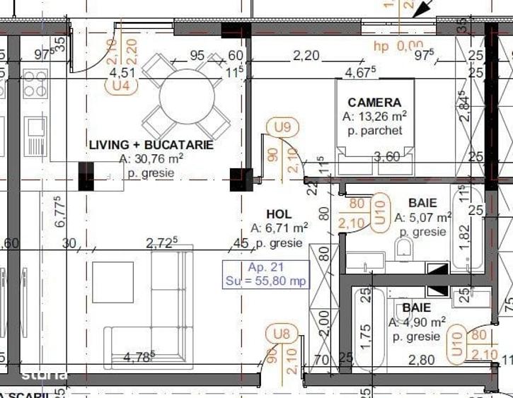 Apartament nou, 2 camere semidecomandate, finisat la superlativ gata - 7