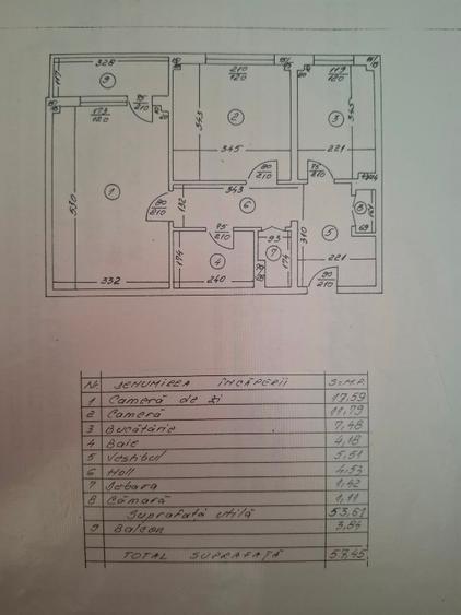 Apartament cu 2 camere decomandat în Brâncoveanu