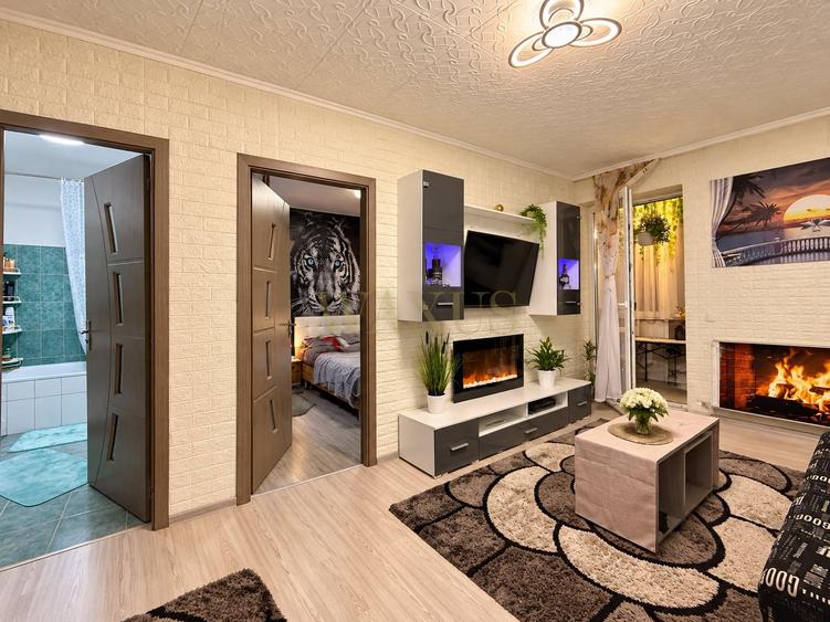 Apartament cu 2 camere semidecomandat, mobilat în Florești