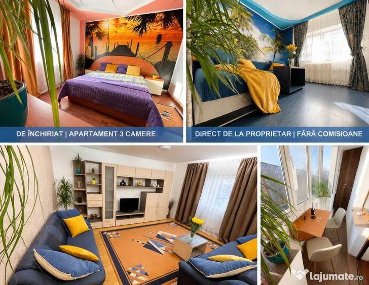 Apartament cu 3 camere decomandat în Cantacuzino