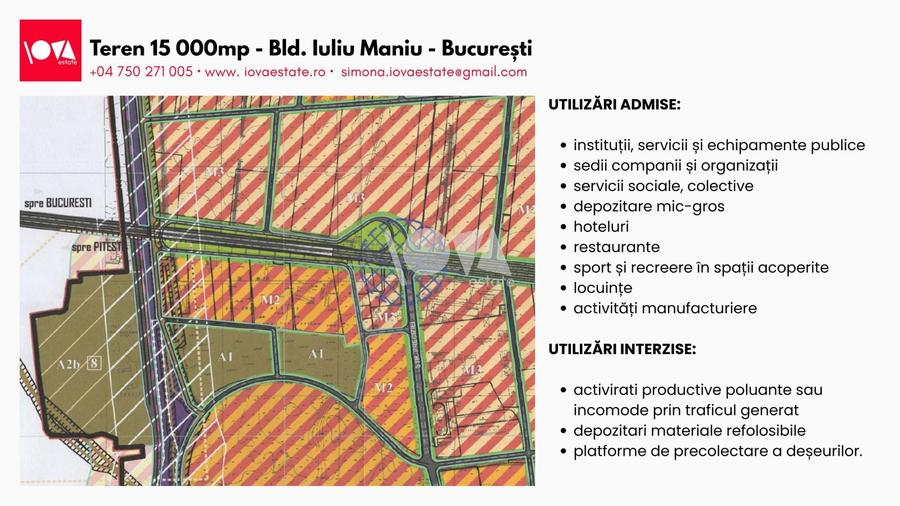 Teren Construcții intravilan de 15000 mp, în Militari