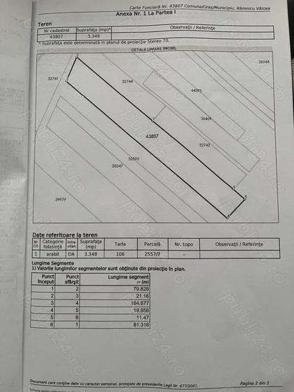 Teren de 3348 mp, în Râureni