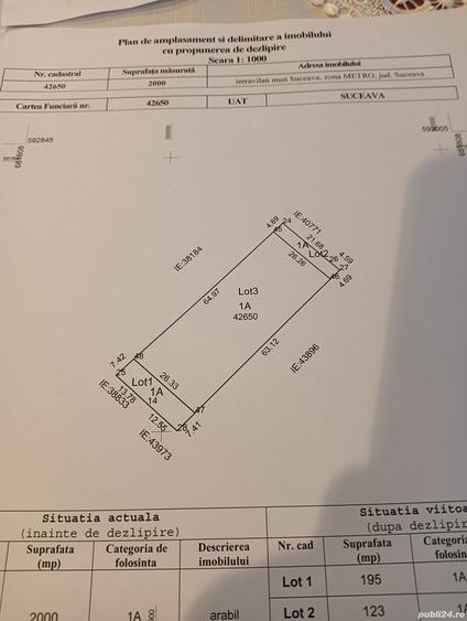 Teren de 1700 mp, în Exterior Vest