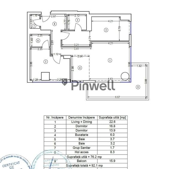 Apartament 3 camere de vânzare | UpSite Floreasca | Vedere panoramică - 9