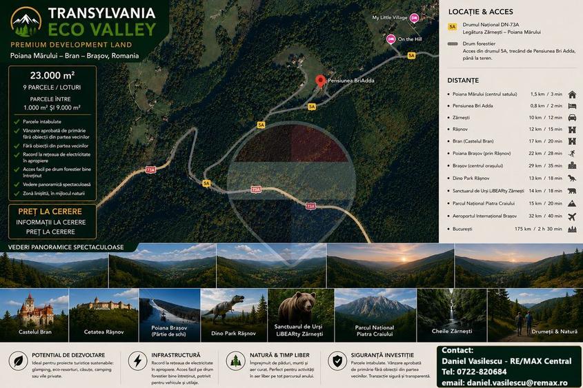 Teren agricol extravilan de 7083 mp, în Poiana Mărului