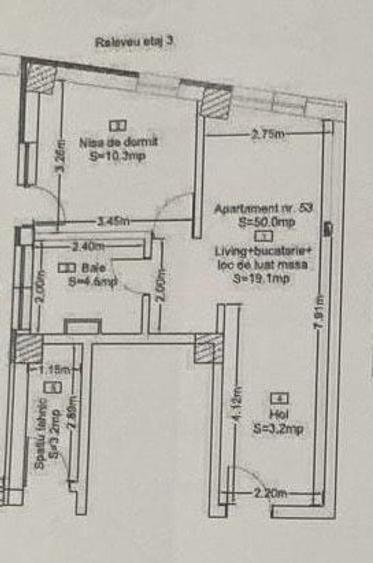 Urgent!! Apartament de 2 camere, 37,2mp, zona dambul rotund - 3