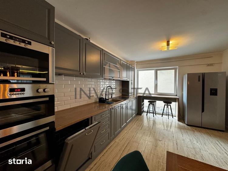 Apartament cu 4 camere semidecomandat, mobilat în Borhanci