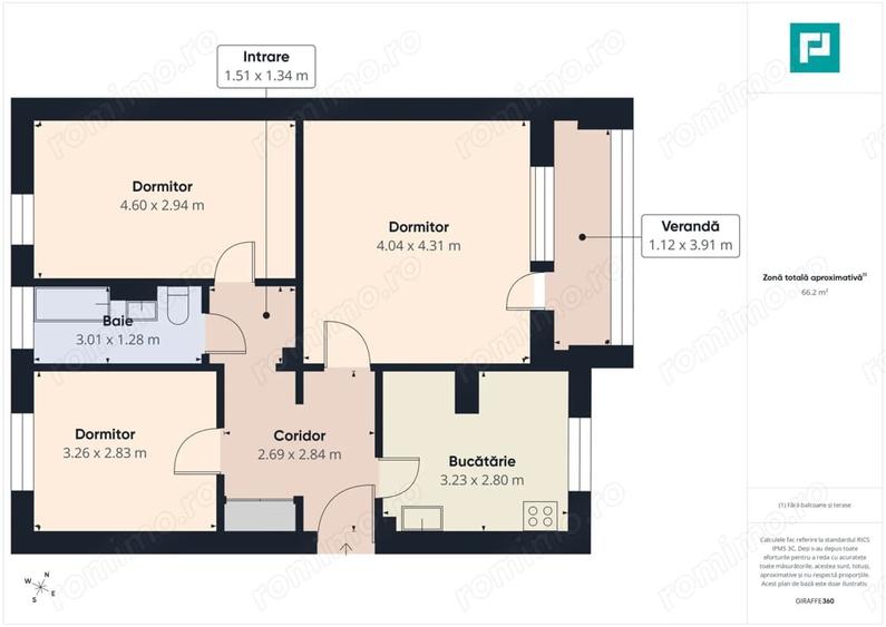 Apartament cu 3 camere decomandat în Aurel Vlaicu
