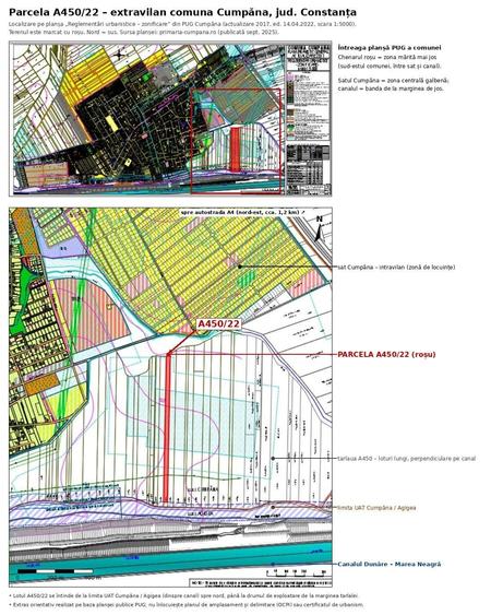 Teren agricol extravilan de 17200 mp, în Cumpăna