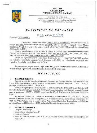 Teren de 519 mp, în Găneasa