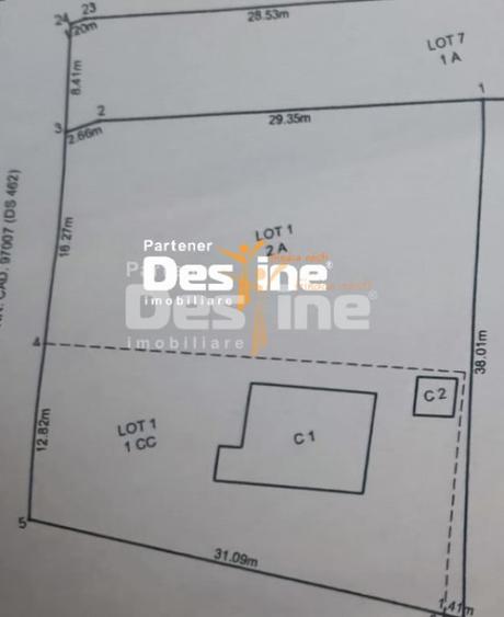 Teren de 1075 mp, în Proselnici