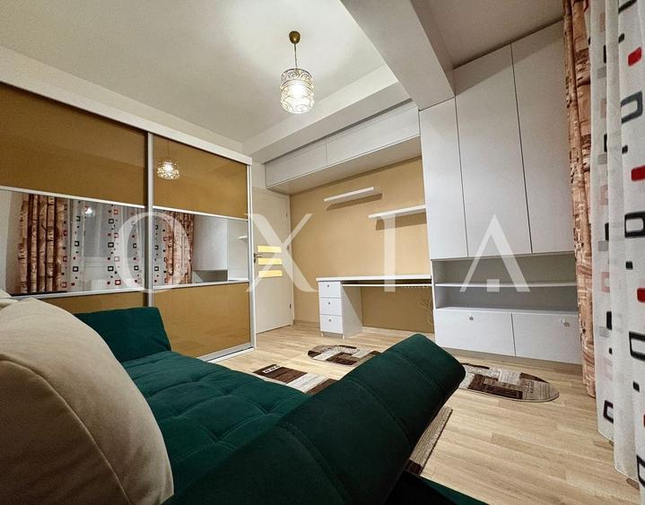 Apartament cu 3 camere semidecomandat, mobilat în Girocului