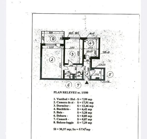 Apartament cu 2 camere decomandat în Dorobanți