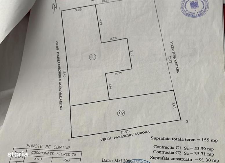 Casă cu 3 camere în Central