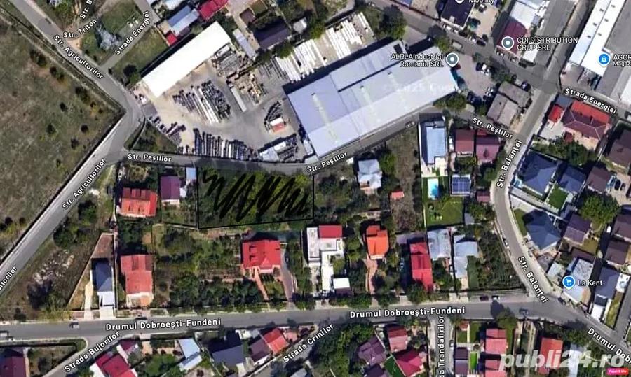 Teren de 1000 mp, în Dobroești