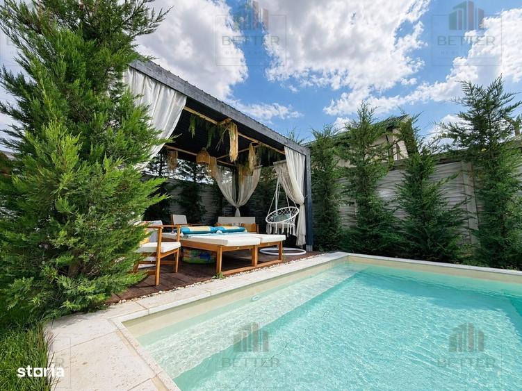 Vila individuala de vanzare in Berceni Piscina incalzita, Mobilata - 17