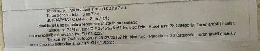 Teren de 30700 mp, în Lehliu