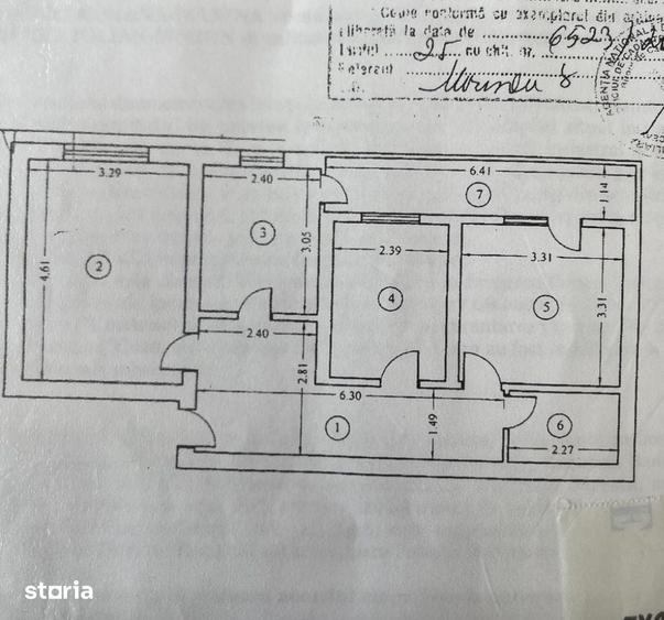 Apartament cu 3 camere în Fălticeni
