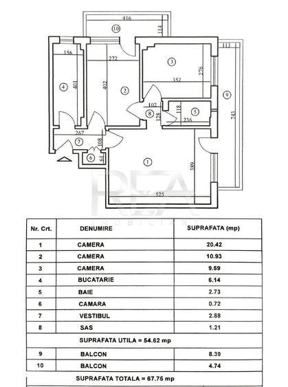 Apartament cu 3 camere semidecomandat în Rahova