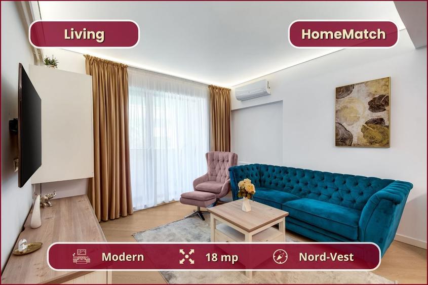 Apartament cu 3 camere decomandat, mobilat în Pipera