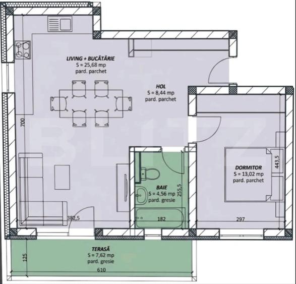 Apartament cu 2 camere decomandat în Mehala
