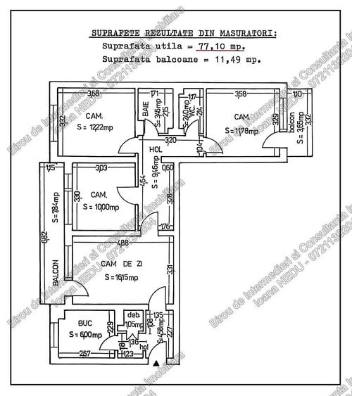 Apartament cu 4 camere semidecomandat în City Park Mall