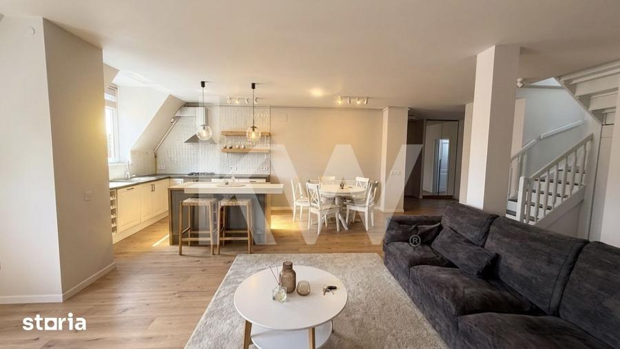 Apartament cu 5 camere, mobilat în Central